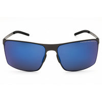 Porsche Unisex Sunglasses - Gunmetal Metal Rectangular Full Rim Frame | P8667 64C ,