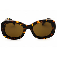 Prada Unisex Sunglasses - Honey Tortoise Acetate Oval Full Rim Frame | 0PR A13S VAU01T ,