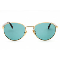 Prada Unisex Sunglasses - Gold Metal Round Shape Full Rim Frame | 0PR B51S 5AK40K ,