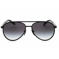 Prada Unisex Sunglasses - Black Metal Aviator Shape Full Rim Frame | 0PR B57S AAV90A ,