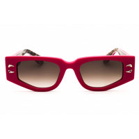 Roberto Cavalli Unisex Sunglasses - Shiny Fuchsia Acetate Oval Frame | SRC057M 09M3 ,