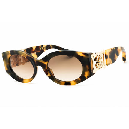 Roberto Cavalli Unisex Sunglasses - Oval Shape Tortoise Full Rim Frame | SRC064 0AGG ,
