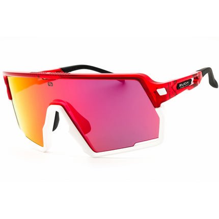 Rudy Project Unisex Sunglasses - Shield Crystal Red Full Rim Frame | SP853817 0000 ,