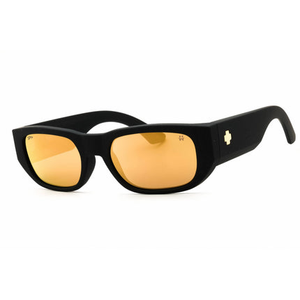 SPY Unisex Sunglasses - Oval Shape Matte Black Full Rim Frame | Genre 1800000000051 ,