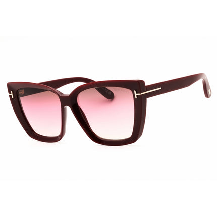 Tom Ford Unisex Sunglasses - Cat Eye Shape Bordeaux Full Rim Frame | FT0920 69F ,