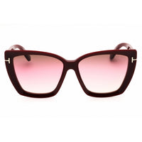 Tom Ford Unisex Sunglasses - Cat Eye Shape Bordeaux Full Rim Frame | FT0920 69F ,