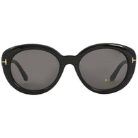 Tom Ford Unisex Sunglasses - Cat Eye Shape Dark Havana Full Rim Frame | FT1008 52F ,