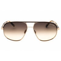 Tom Ford Unisex Sunglasses - Oval Shape Shiny Rose Gold Full Rim Frame | FT1019 28F ,