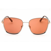 Tom Ford Unisex Sunglasses - Rectangular Shape Ruthenium Full Rim Frame | FT1029 12G ,