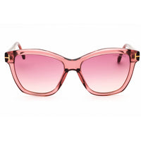 Tom Ford Unisex Sunglasses - Cat Eye Shape Shiny Pink Full Rim Frame | FT1087 72Z ,