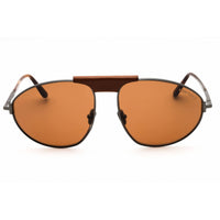 Tom Ford Unisex Sunglasses - Aviator Shape Gunmetal Full Rim Frame | FT1095 08E ,