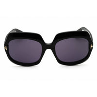 Tom Ford Unisex Sunglasses - Oversized Shape Shiny Black Full Rim Frame | FT1155 01A ,