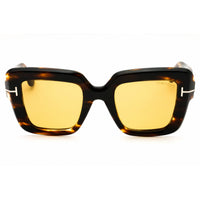 Tom Ford Unisex Sunglasses - Oversized Shape Dark Havana Full Rim Frame | FT1157 52E ,