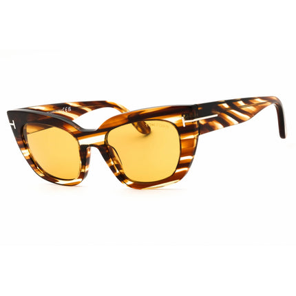 Tom Ford Unisex Sunglasses - Cat Eye Shape Blonde Havana Full Rim Frame | FT1190 53E ,