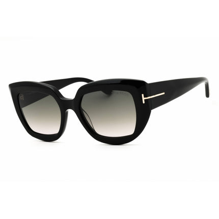 Tom Ford Unisex Sunglasses - Cat Eye Shape Shiny Black Full Rim Frame | FT1192 01B ,