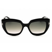 Tom Ford Unisex Sunglasses - Cat Eye Shape Shiny Black Full Rim Frame | FT1192 01B ,