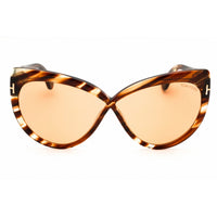 Tom Ford Unisex Sunglasses - Cat Eye Shape Blonde Havana Full Rim Frame | FT1196 53E ,