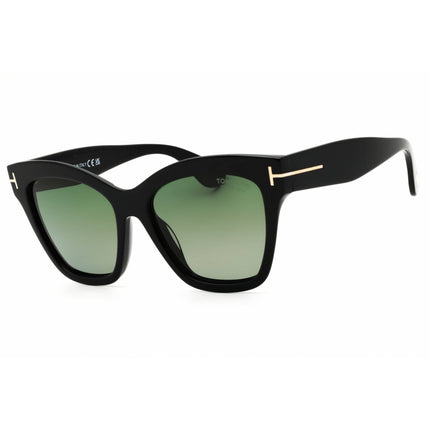 Tom Ford Unisex Sunglasses - Cat Eye Shape Shiny Black Full Rim Frame | FT1217 01R ,