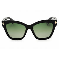 Tom Ford Unisex Sunglasses - Cat Eye Shape Shiny Black Full Rim Frame | FT1217 01R ,