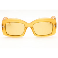 Tom Ford Unisex Sunglasses - Oversized Shape Yellow Full Rim Frame | FT1218 39E ,