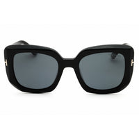 Tom Ford Unisex Sunglasses - Oversized Shape Shiny Black Full Rim Frame | FT1220 01D ,