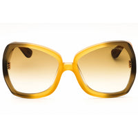 Tom Ford Unisex Sunglasses - Oversized Shape Yellow Full Rim Frame | FT1222 41F ,
