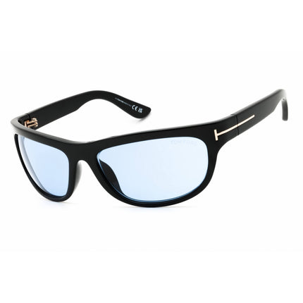 Tom Ford Unisex Sunglasses - Oval Shape Shiny Black Full Rim Frame | FT1363 01V ,