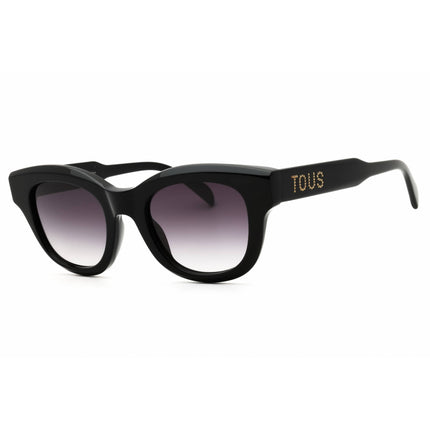 Tous Unisex Sunglasses - Round Shape Shiny Black Full Rim Frame | STOC82 0700 ,