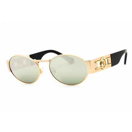 Versace Unisex Sunglasses - Oval Shape Gold Color Full Rim Frame | 0VE2264 100230 ,
