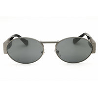 Versace Unisex Sunglasses - Oval Shape Gunmetal Full Rim Frame | 0VE2264 10016G ,