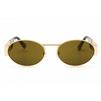 Versace Unisex Sunglasses - Oval Shape Gold Color Full Rim Frame | 0VE2264 10025A ,