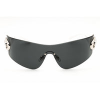 Versace Unisex Sunglasses - Shield Dark Grey Color Rimless Frame | 0VE2280 100087 ,