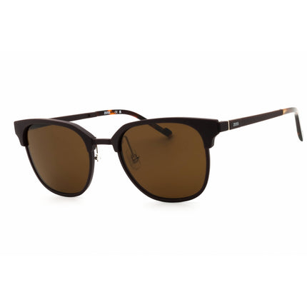 Zeiss Unisex Sunglasses - Round Shape Matte Brown Full Rim Frame | ZS24546S 201 ,