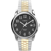 Timex Men's Watch - Easy Reader Quartz Black Dial Two Tone Bracelet | TW2W464009J ,
