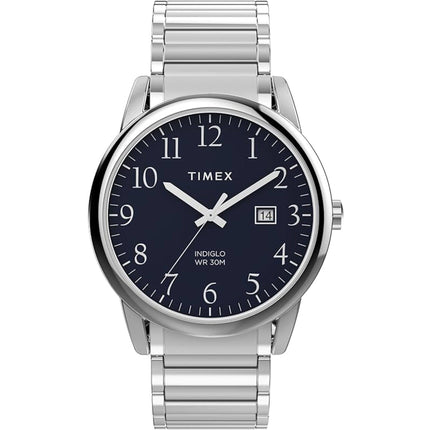 Timex Men's Watch - Easy Reader Quartz Blue Dial Silver Steel Bracelet | TW2W522009J ,