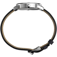 Timex Men's Watch - Easy Reader Quartz White Dial Black Leather Strap | TW2W54300JT ,