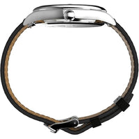 Timex Men's Watch - Legacy Green Dial Black Leather Strap Day-Date | TW2W57300VQ ,
