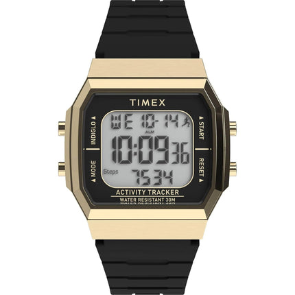 Timex Unisex Watch - Activity Tracker Grey Digital Dial Black Strap | TW5M609009J ,