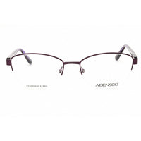 Adensco Women's Eyeglasses - Plum Metal Cat Eye Shape Half Rim Frame | AD 235 00T7 00 ,