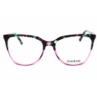 Bebe Women's Eyeglasses - Fuchsia Gradient Rectangular Full Rim Frame | BB5191 500 ,
