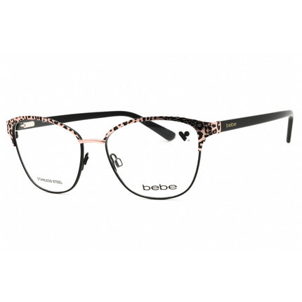 Bebe Women's Eyeglasses - Rose Gold Animal Metal Cat Eye Full Rim Frame | BB5202 770 ,