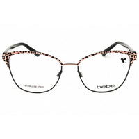 Bebe Women's Eyeglasses - Rose Gold Animal Metal Cat Eye Full Rim Frame | BB5202 770 ,