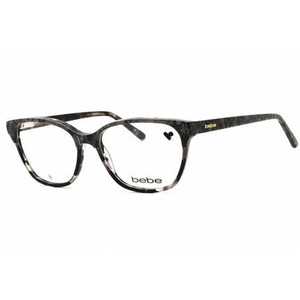 Bebe Women's Eyeglasses - Jet Lace Acetate Rectangular Full Rim Frame | BB5220 001 ,
