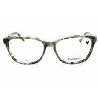 Bebe Women's Eyeglasses - Teal Lace Acetate Rectangular Full Rim Frame | BB5220 400 ,
