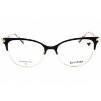Bebe Women's Eyeglasses - Jet Black Metal Cat Eye Shape Full Rim Frame | BB5224 001 ,