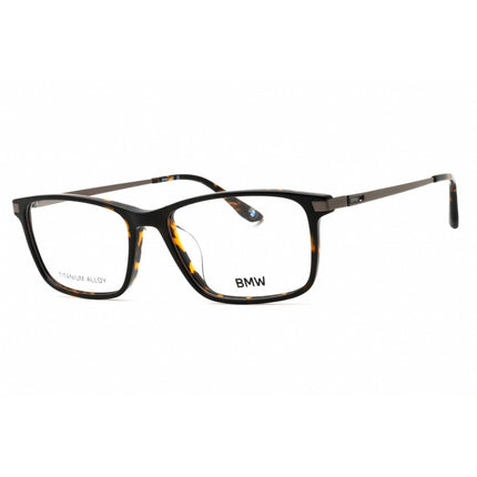 BMW Men's Eyeglasses - Dark Havana Acetate Rectangular Full Rim Frame | BW5073-H 052 ,
