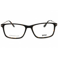 BMW Men's Eyeglasses - Dark Havana Acetate Rectangular Full Rim Frame | BW5073-H 052 ,