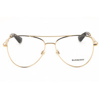 Burberry Unisex Eyeglasses - Light Gold Metal Aviator Shape Frame, 55mm | 0BE1386 1109 ,
