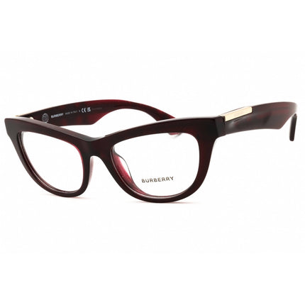 Burberry Women's Eyeglasses - Transparent Red Checkered Full Rim Frame | 0BE2406U 4115 ,