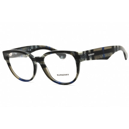 Burberry Women's Eyeglasses - Checkered Lichen Round Shape Frame, 53mm | 0BE2410 4147 ,